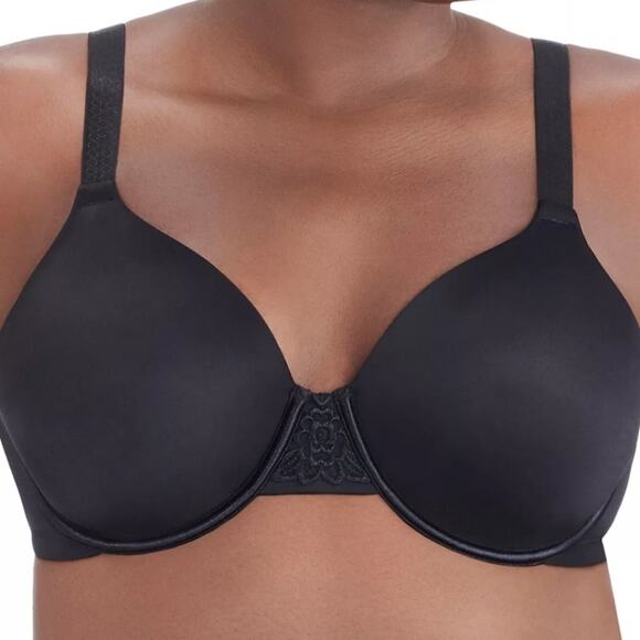 Vanity Fair Beauty Back Full Figure Smoothing Underwire Bra 36D Black - Picture 1 of 6